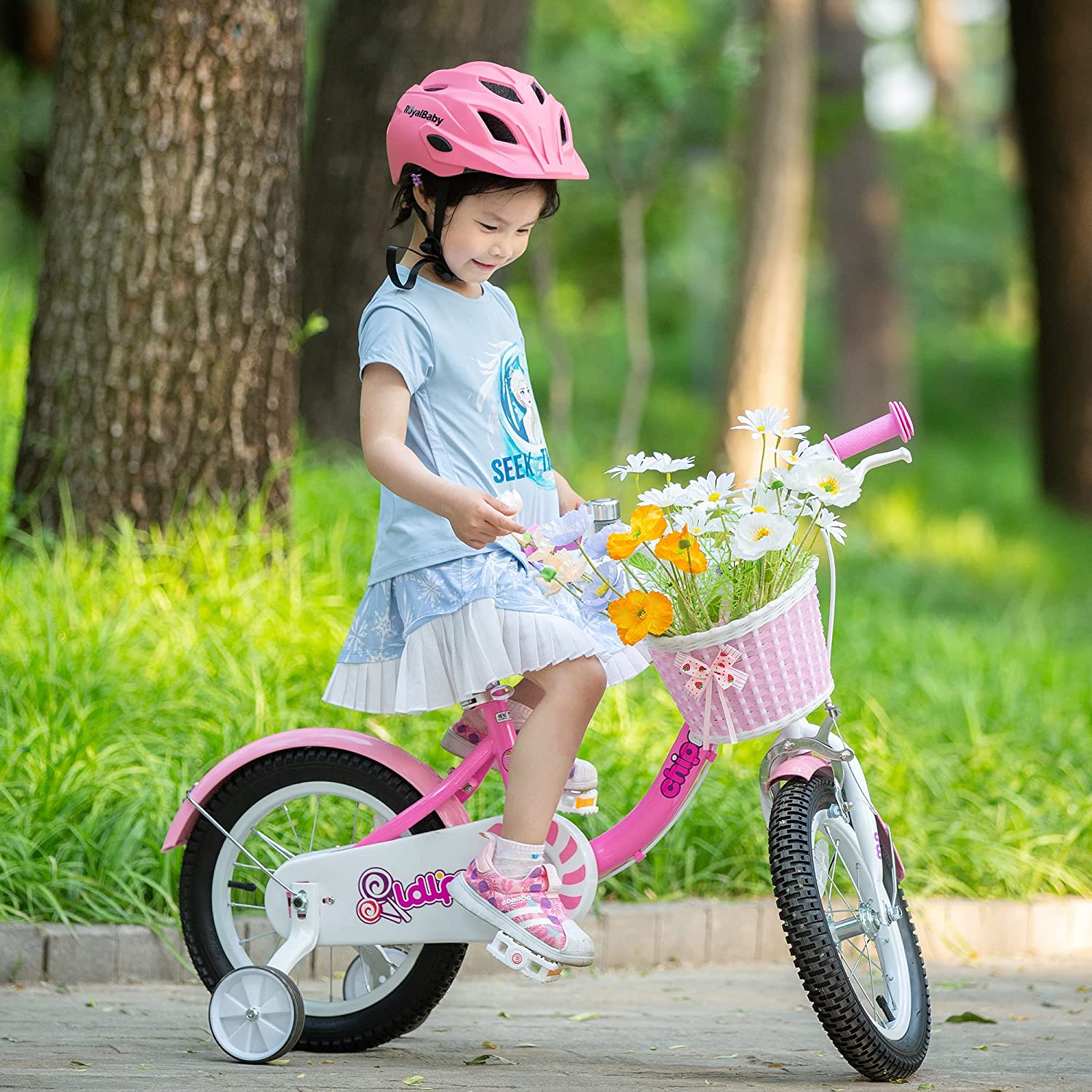 Chipmunk MM 粉紅少女兒童單車 - 12"/14"/16"/18" (3-9歲)