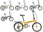 Galaxy K2 20" 6-Speed Folding Bike with Fenders and Rear Rack