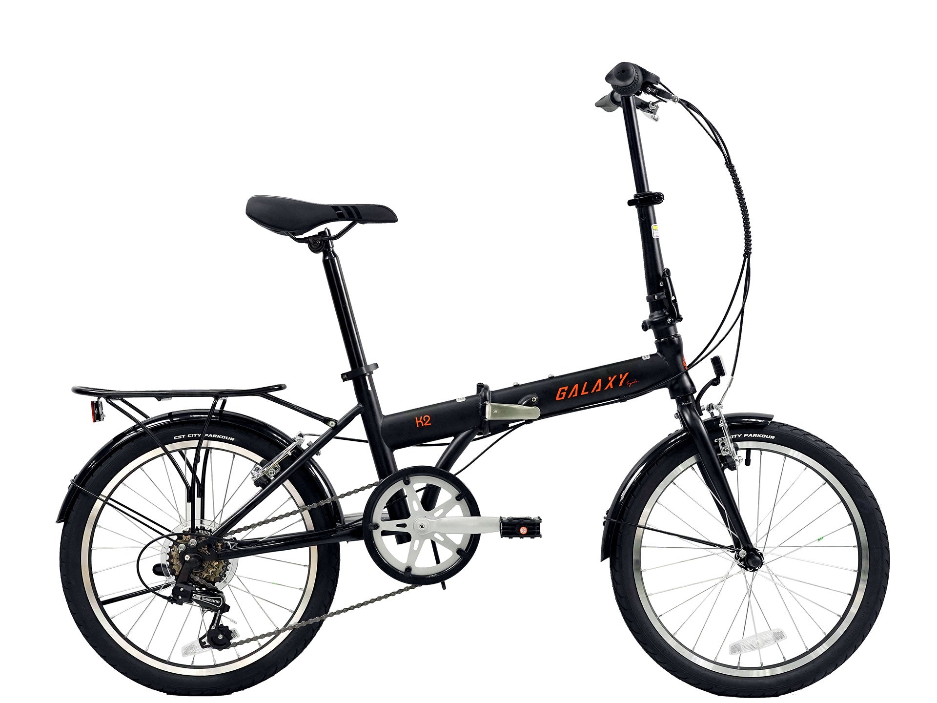 Galaxy K2 20" 6速摺車連沙板尾架