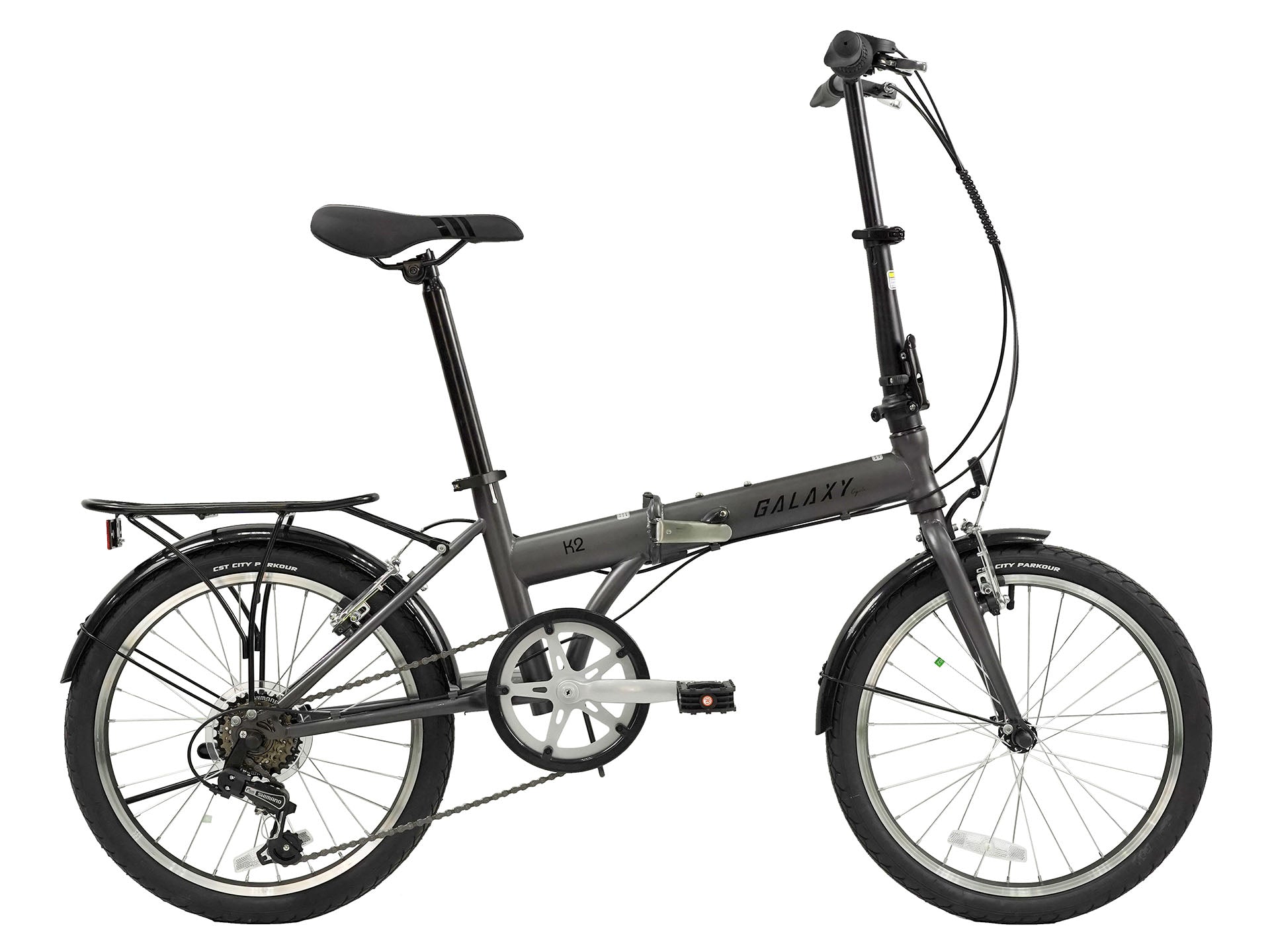 Galaxy K2 20" 6速摺車連沙板尾架
