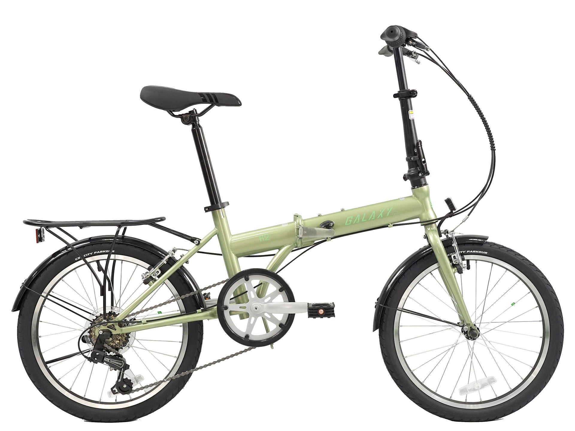 Galaxy K2 20" 6速摺車連沙板尾架