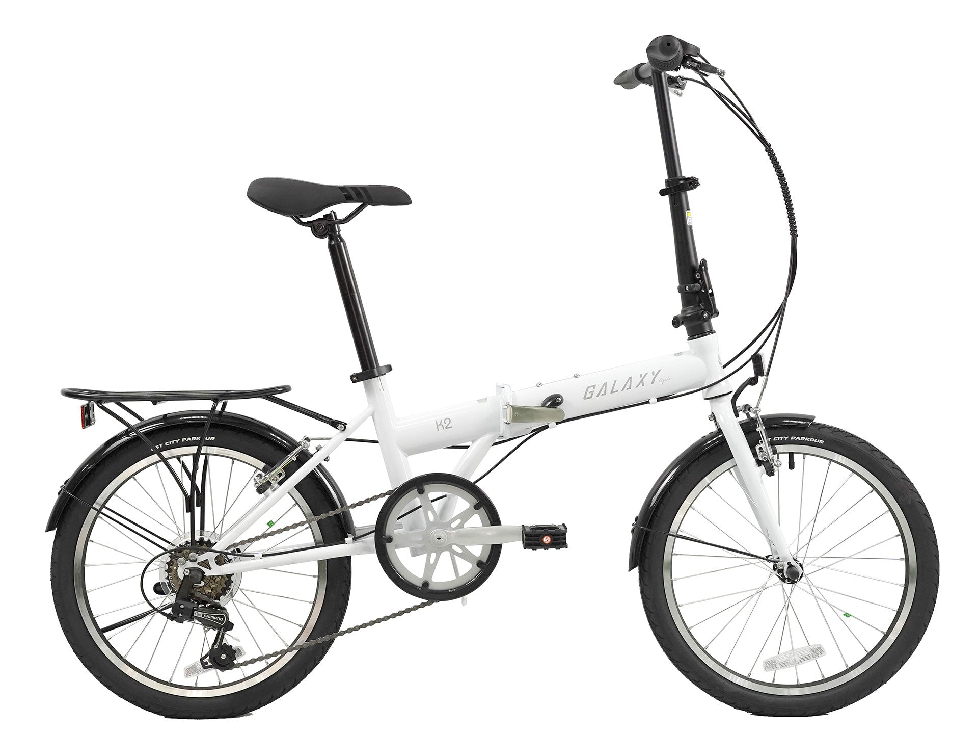Galaxy K2 20" 6速摺車連沙板尾架