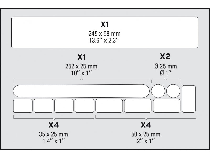 Zefal Skin Armor #M 車架保護貼 - 12格  *法國製造