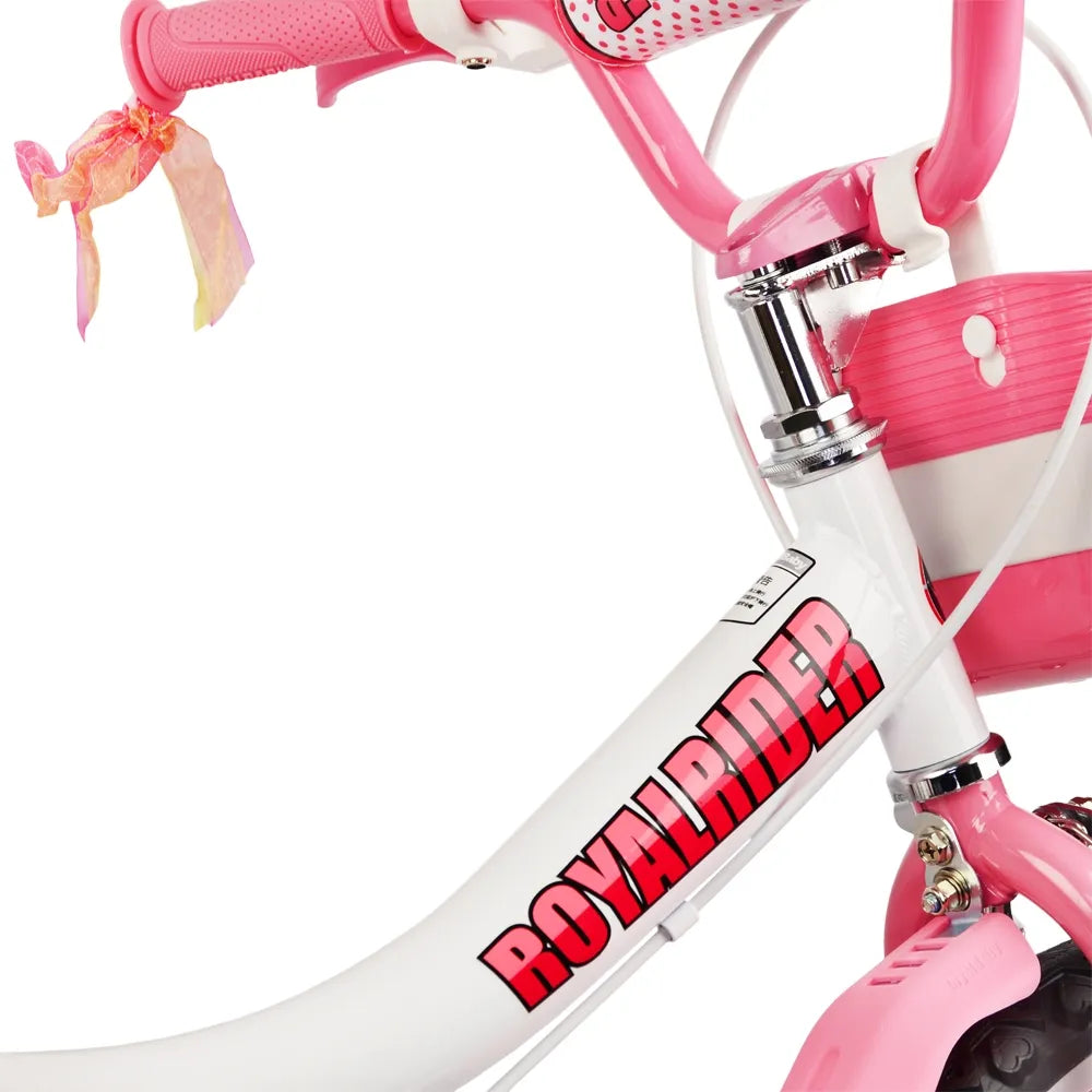 Royal Baby Jenny 14吋白色 車架與絲帶