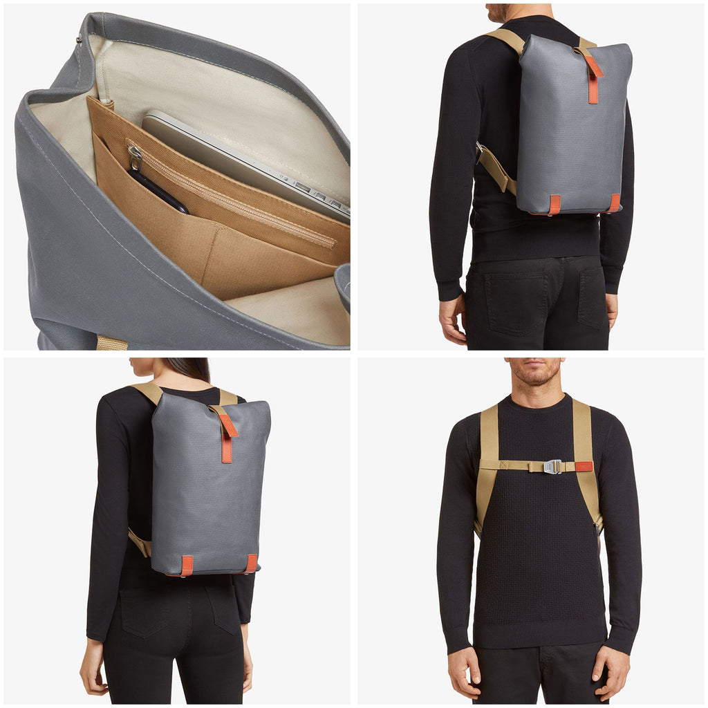 Brooks England Pickwick Cotton Canvas 單車通勤背囊 (真皮配件) - 意大利製造