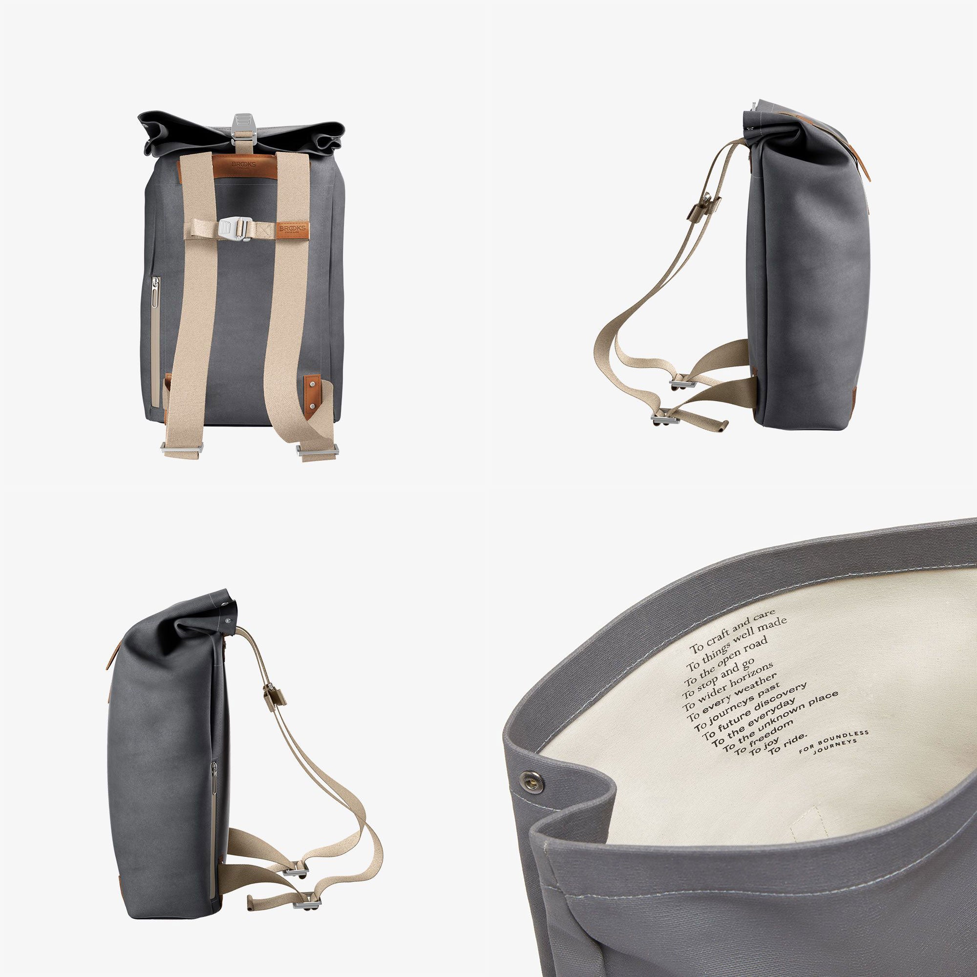 Brooks England Pickwick Cotton Canvas 單車通勤背囊 (真皮配件) - 意大利製造