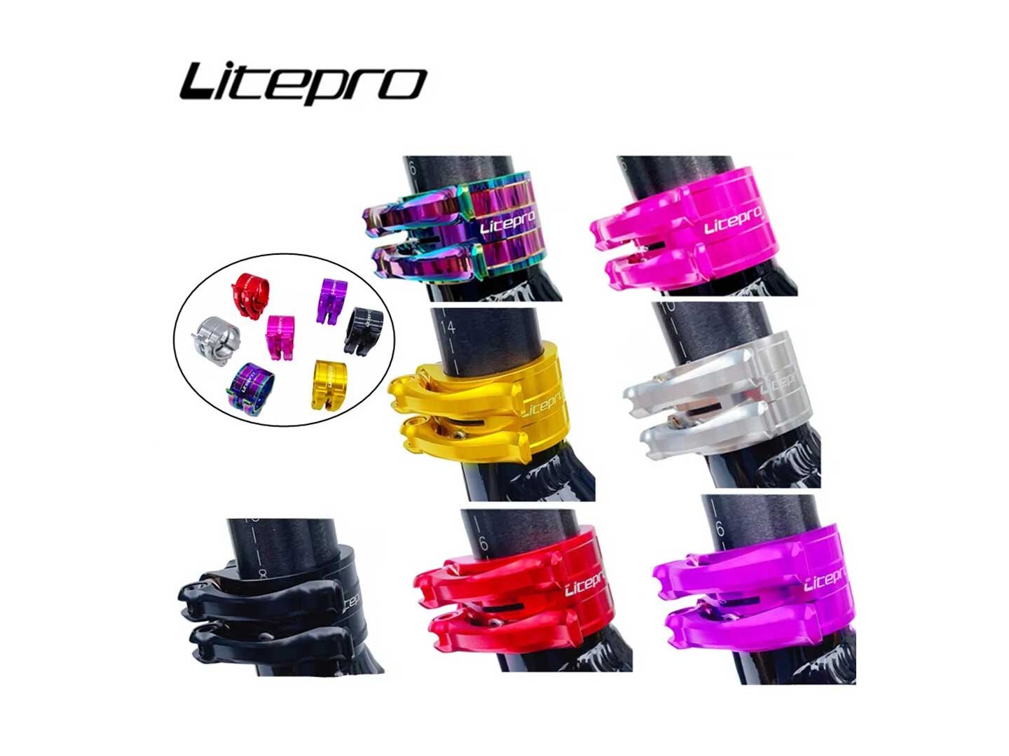 Litepro 雙快拆鈦軸座通碼 - Birdy / Dahon / Fnhon / Oyama