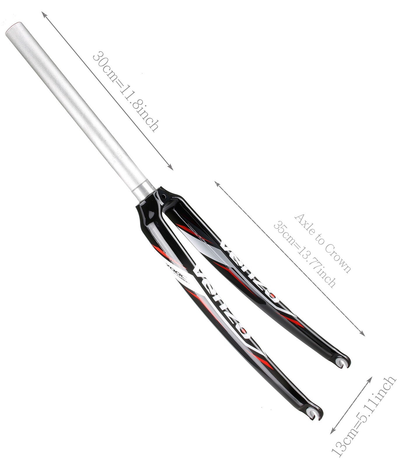 Venzo 700C 碳纖公路前叉 - 台灣製造 B02R-004