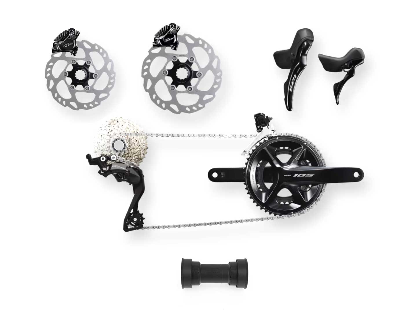 Shimano 105 油壓碟剎機械12速套件 - R7120