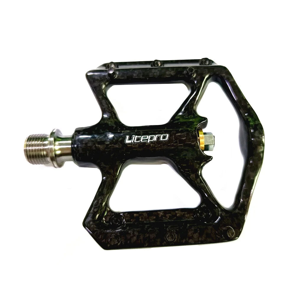 Litepro S5C 碳纖維鈦軸啤零腳踏 178g