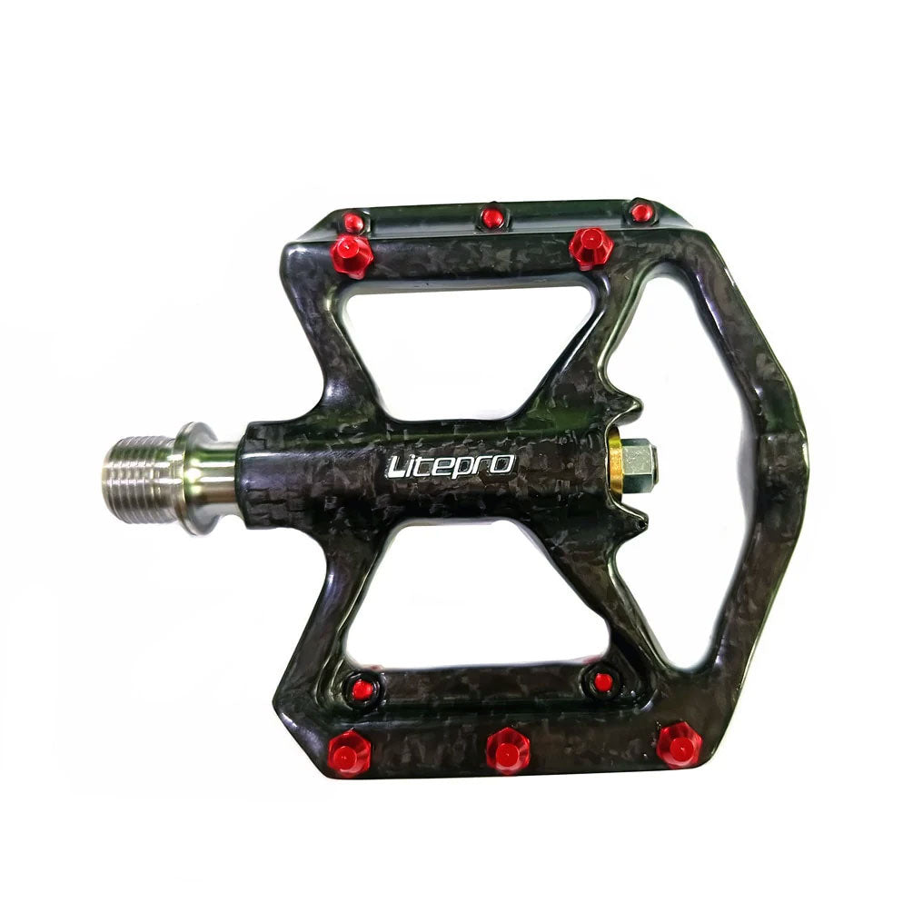 Litepro S5C 碳纖維鈦軸啤零腳踏 178g