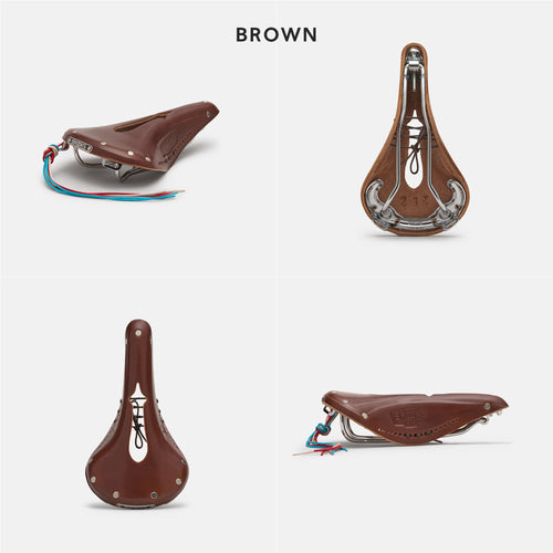 Brooks England B17 Narrow Carved Leather Saddle - Handmade in England