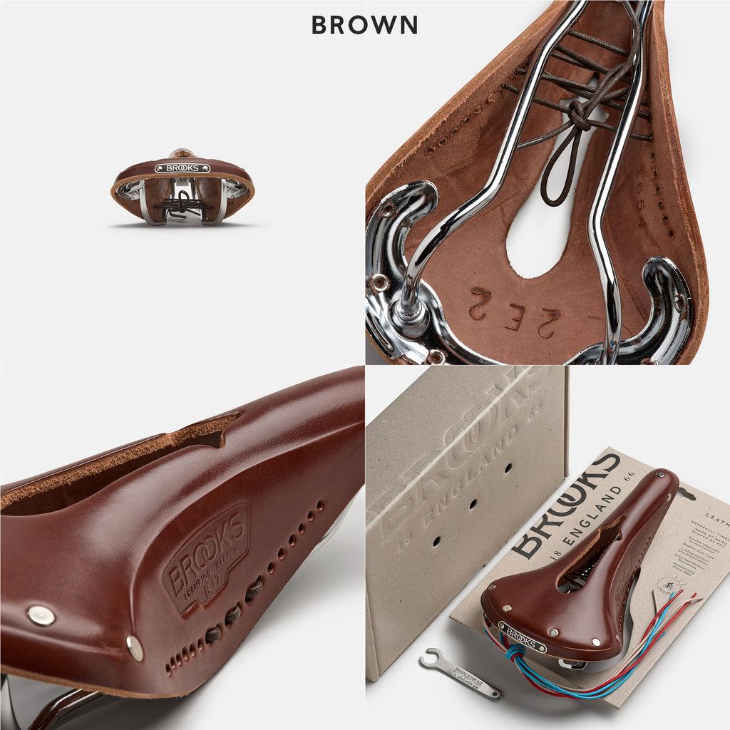 Brooks England B17 Narrow Carved 真皮座位 - 英國人手製造