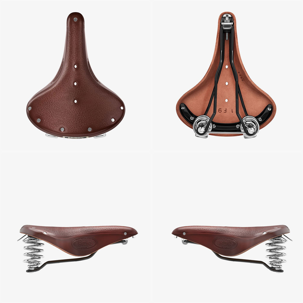 Brooks England B67 彈簧真皮座位 - 英國人手製造