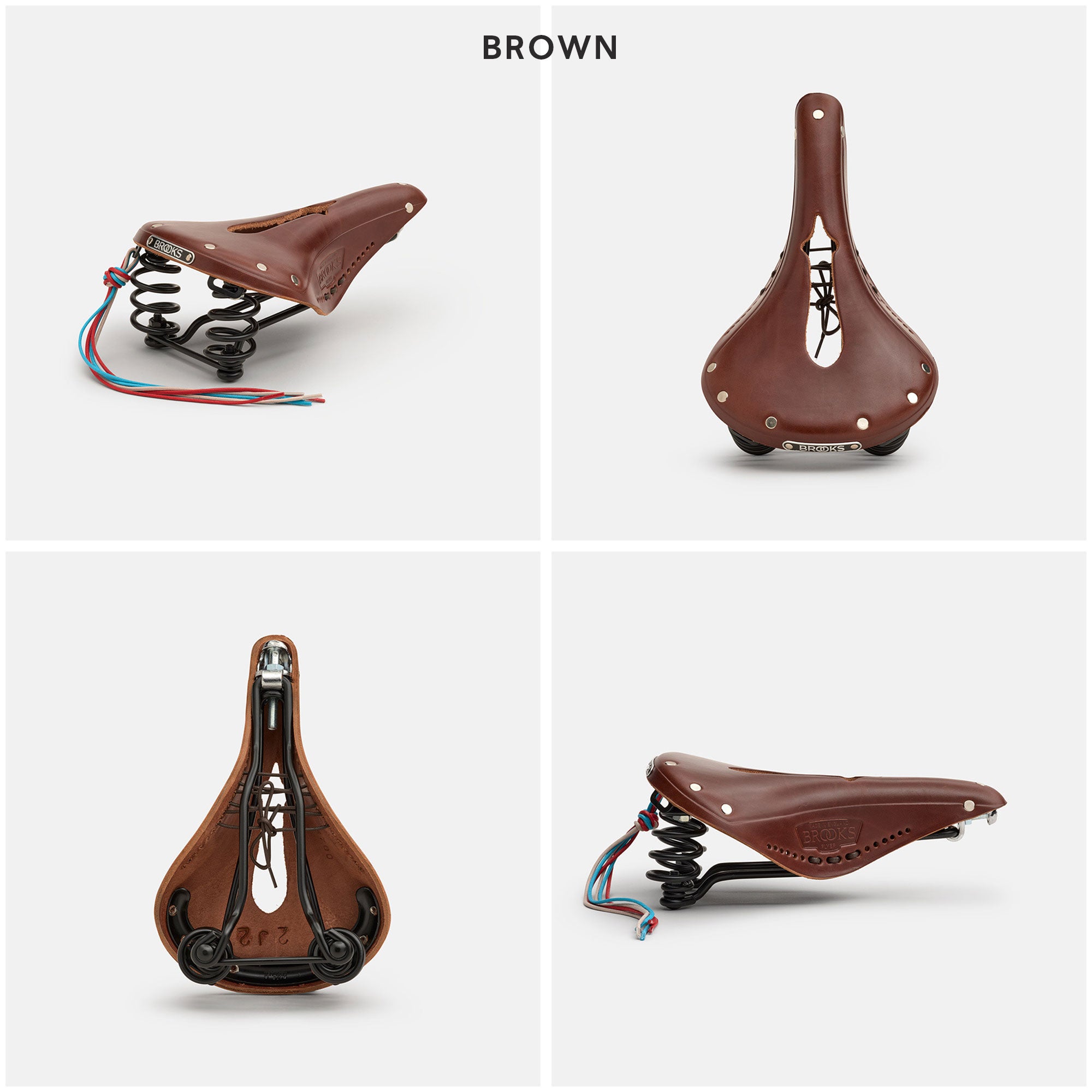 Brooks England Flyer Carved 真皮彈弓座位 - 英國人手製造
