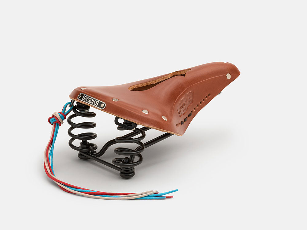 Brooks England Flyer Carved 真皮彈弓座位 - 英國人手製造