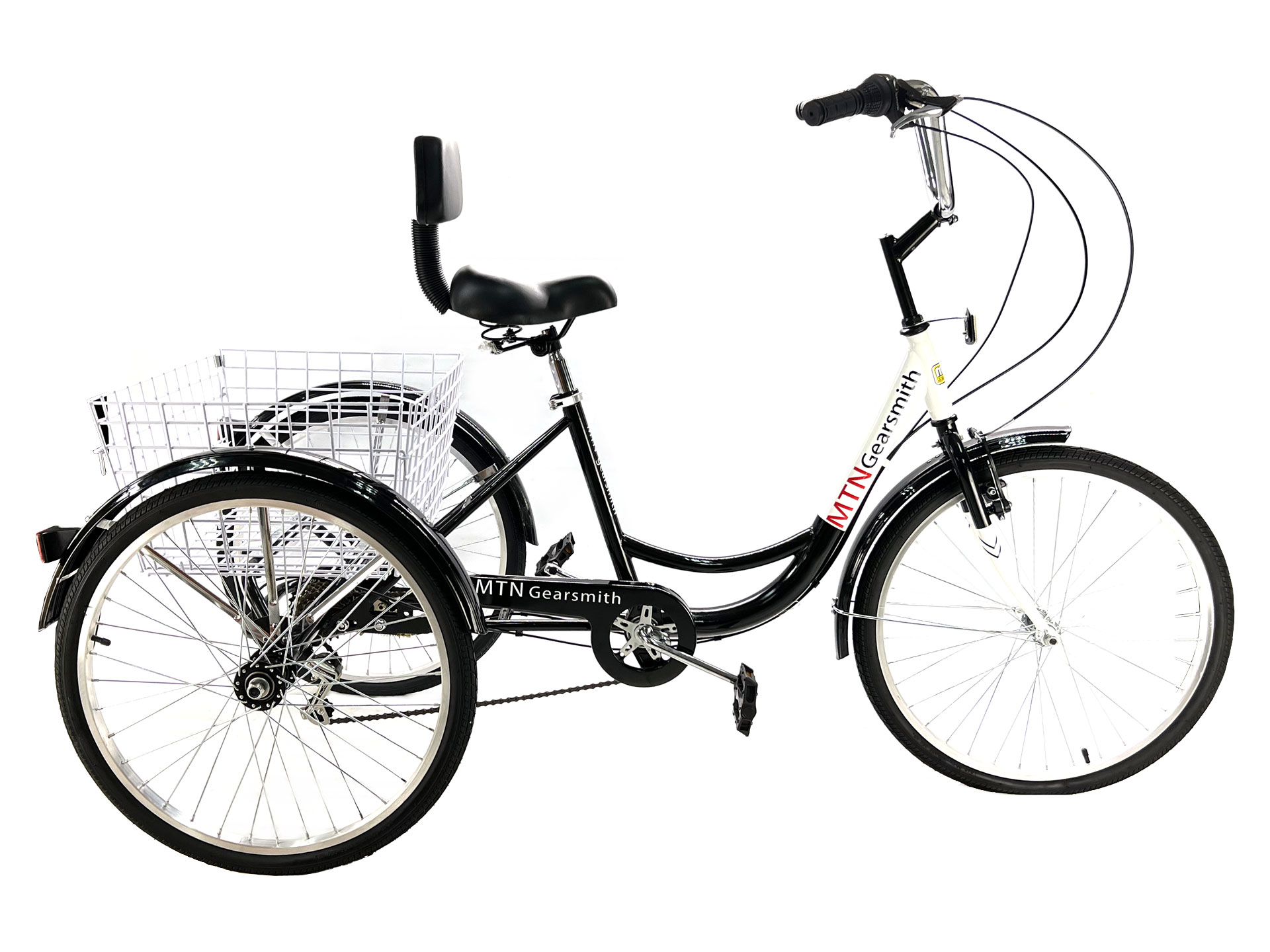 24" Tricycle with basket - Shimano 6 Speed