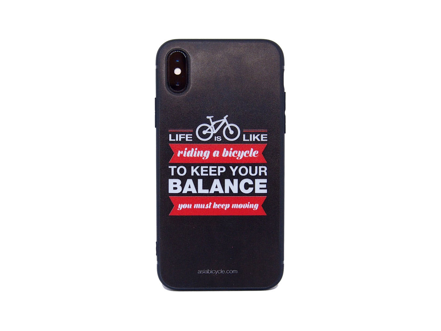 iPhone X SOFT CASE INSPIRATIONAL QUOTE - BALANCE