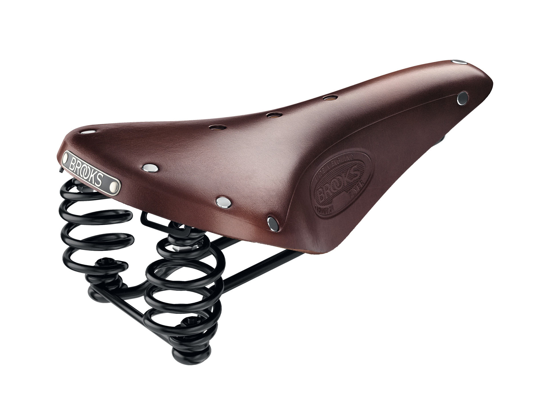 Brooks England Flyer Leather Saddle with Springs - Handcrafted in England