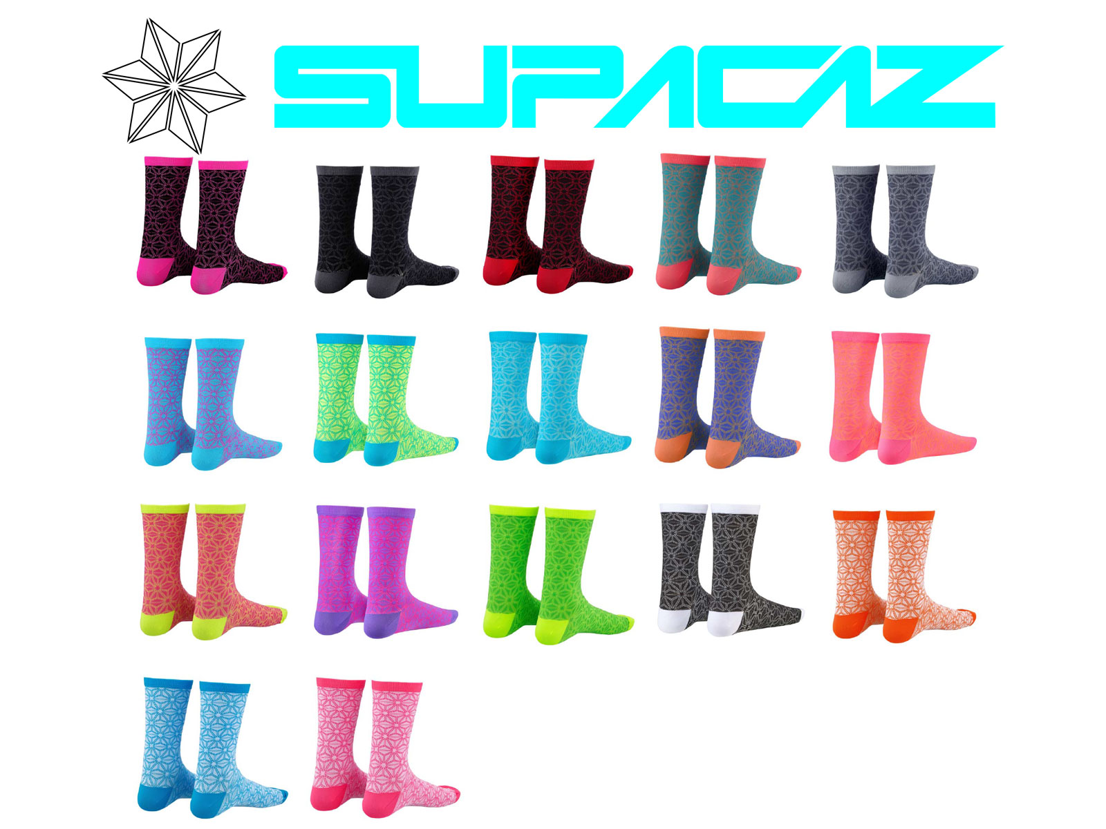 Supacaz Supasox Asanoha Cycling Socks